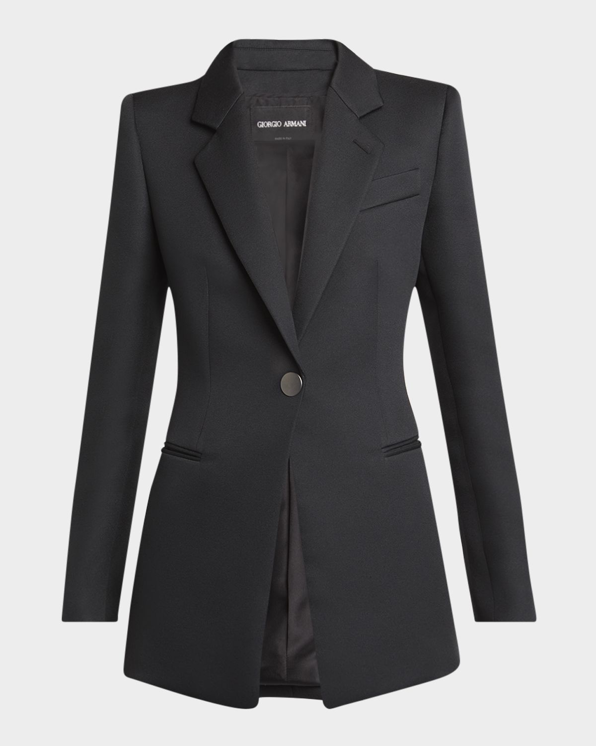 Giorgio Armani Techno Scuba One-Button Blazer | Thumbnail 6
