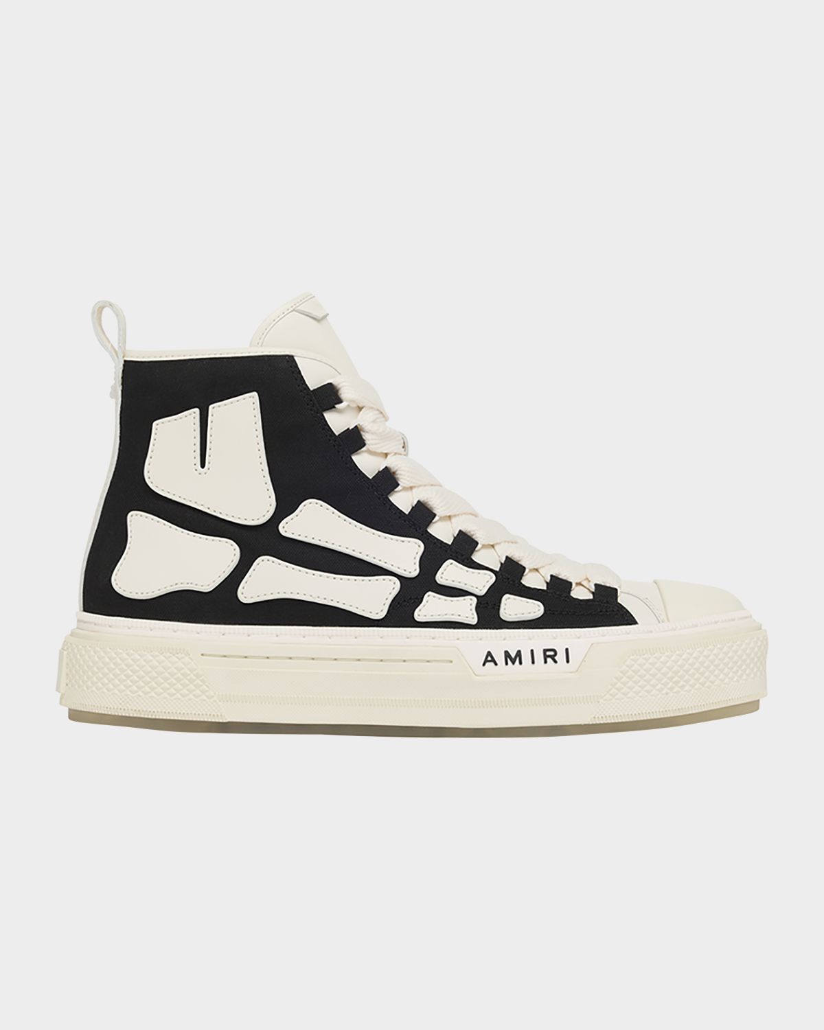 Amiri Men 's Skel Court Canvas and Leather High-Top Sneakers | Thumbnail 7 Amiri Men 's Skel Court Canvas and Leather High-Top Sneakers | Thumbnail 7