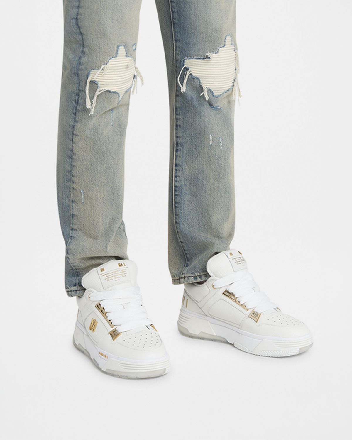 Amiri Men's MA-1 Leather High-Top Sneakers