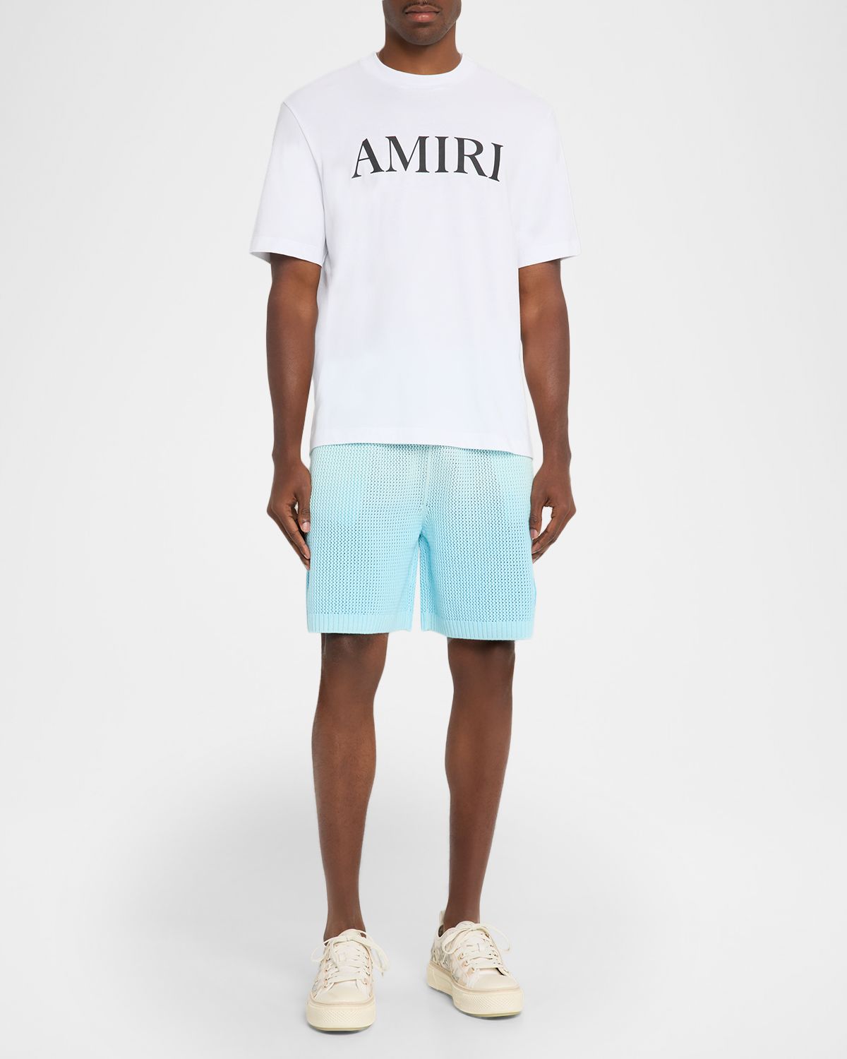 Amiri Men 's Cotton Knit Drawstring Shorts