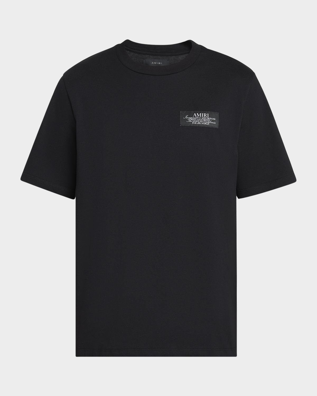 Amiri Men 's Label Cotton T-Shirt