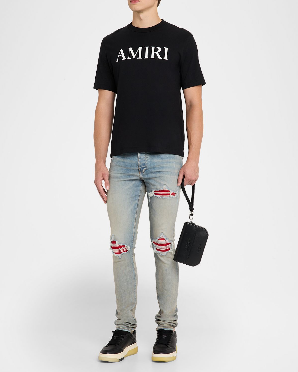 Amiri Men 's MX1 Distressed Skinny Jeans