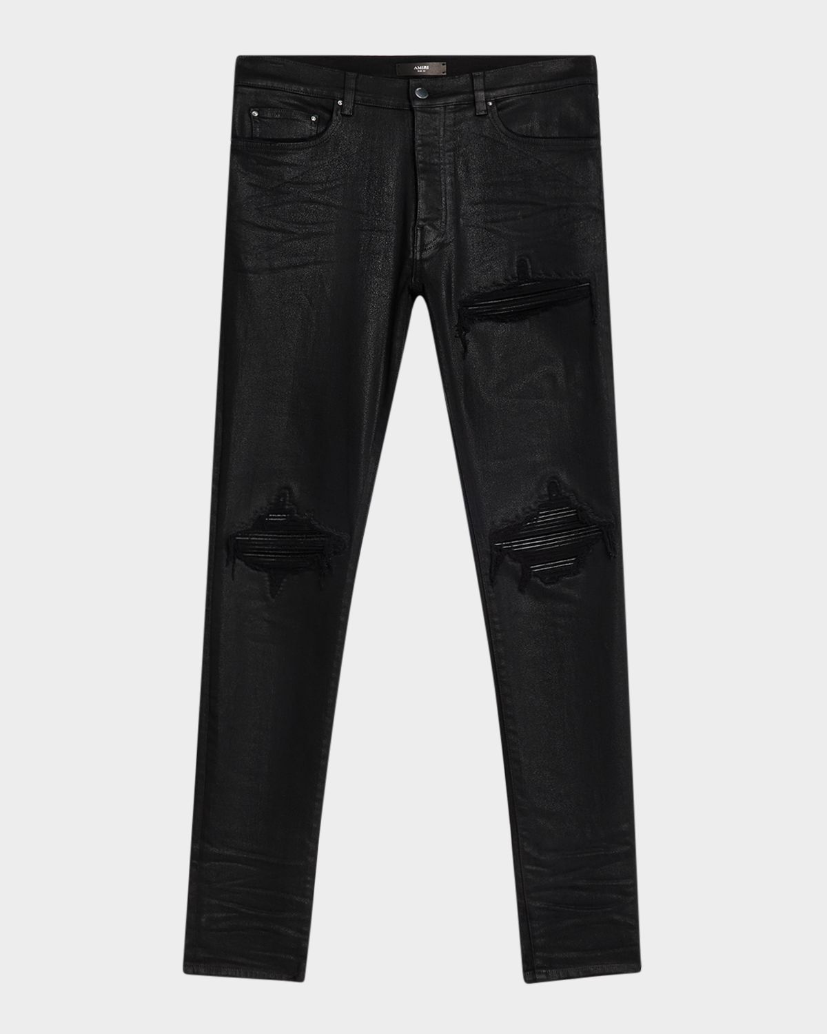 Amiri Men 's MX1 Waxed Skinny Jeans