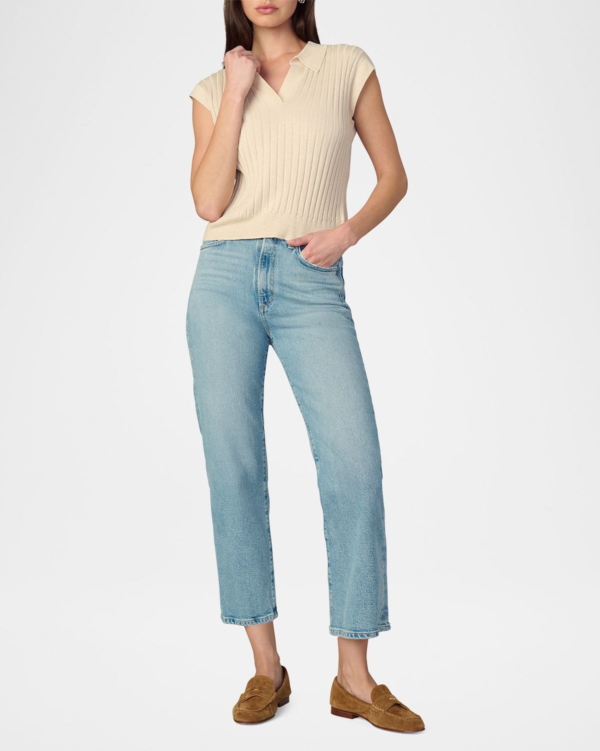 Joe 's Jeans The Margot High-Rise Straight Cropped Jeans