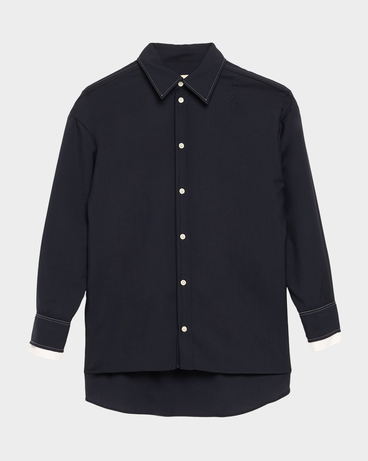 Marni Double Contrast Cuff Button-Front Shirt | Thumbnail 6 Marni Double Contrast Cuff Button-Front Shirt | Thumbnail 6