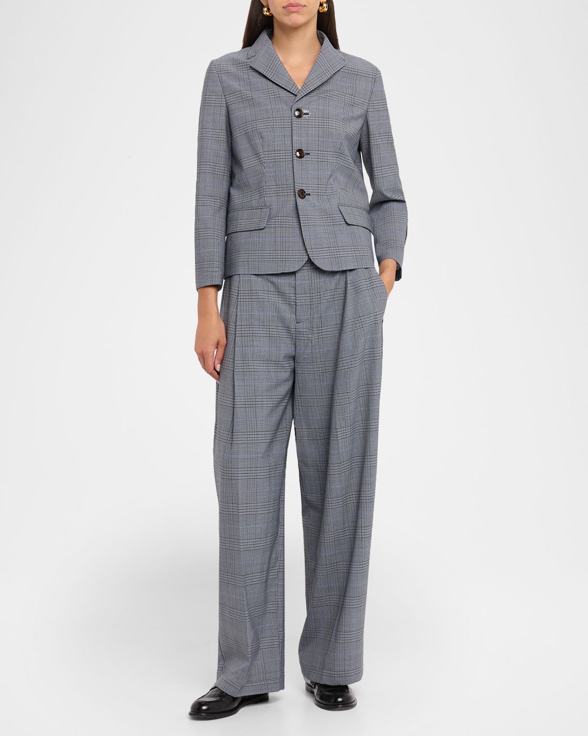 Marni Check Single-Breasted Jacket