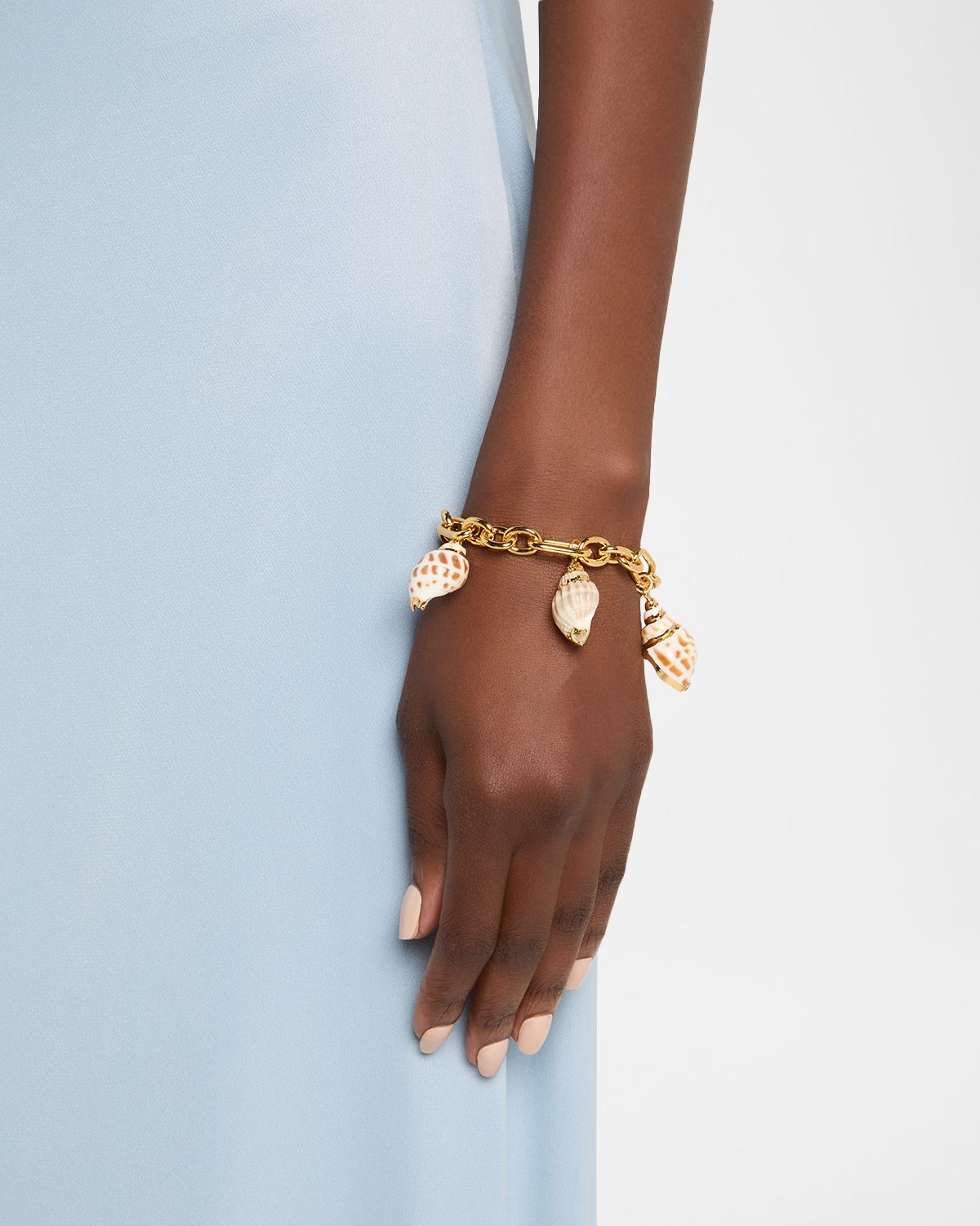 Kenneth Jay Lane Multi-Shell Charm Bracelet