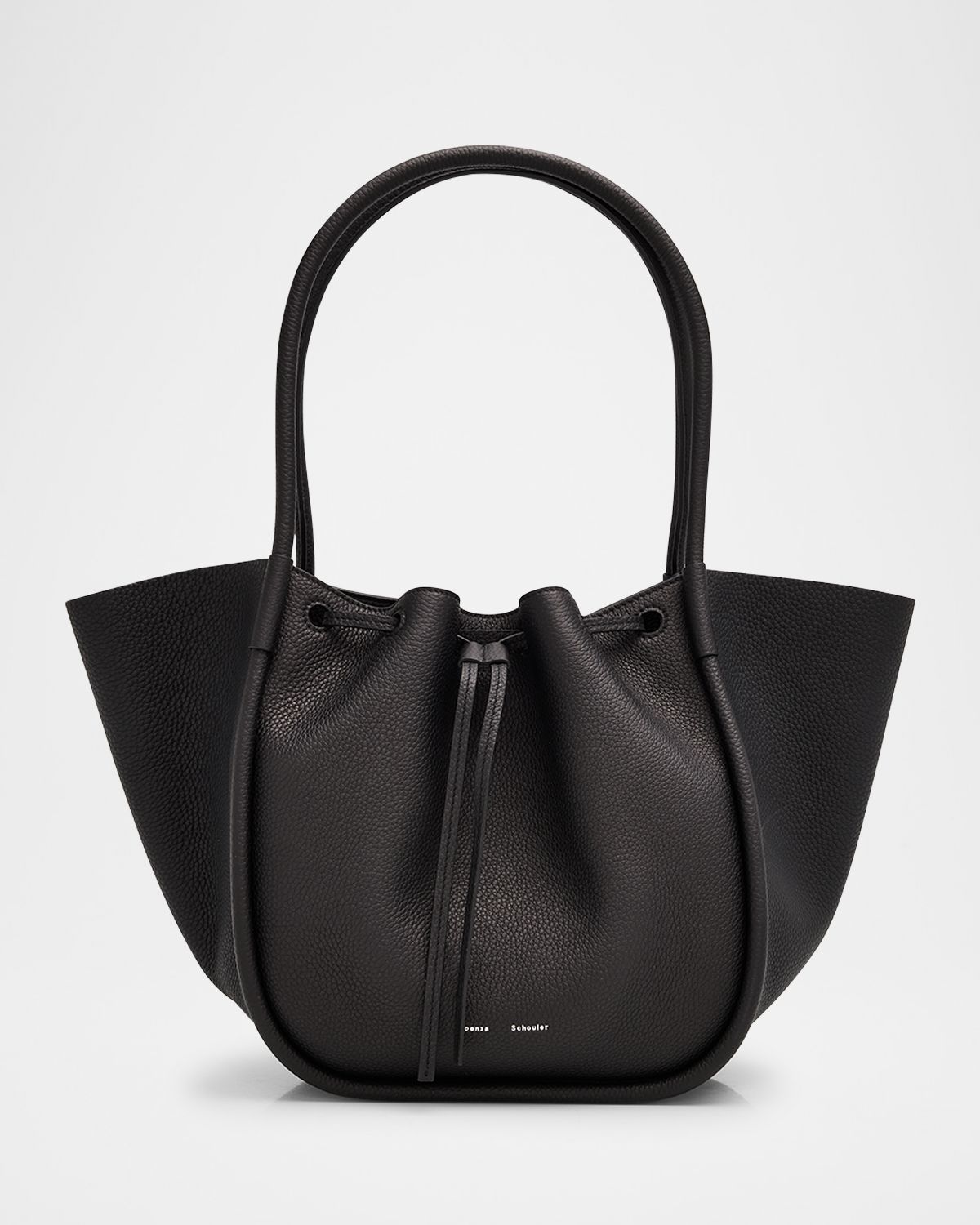 Proenza Schouler Large Ruched Pebbled Calfskin Tote Bag