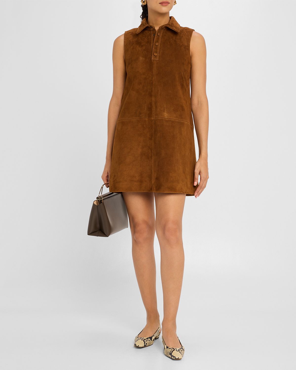FRAME The Suede City Shift Dress