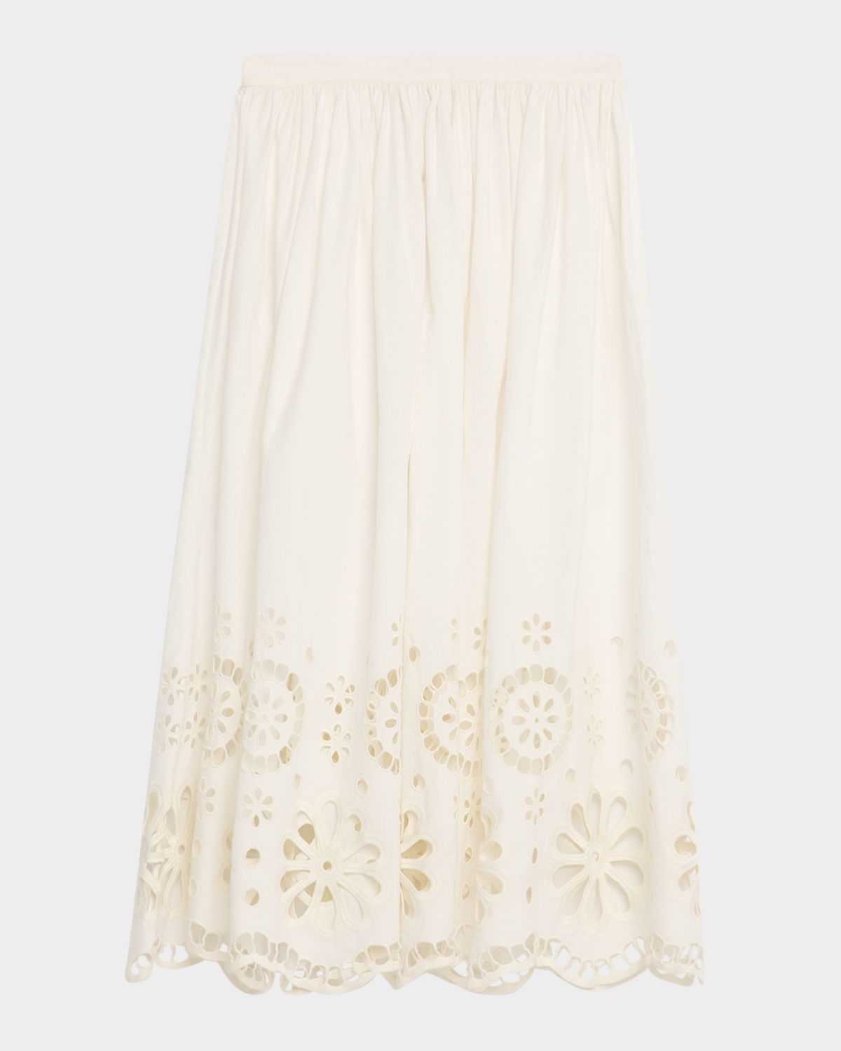 The Great Super Bloom Eyelet Midi Skirt