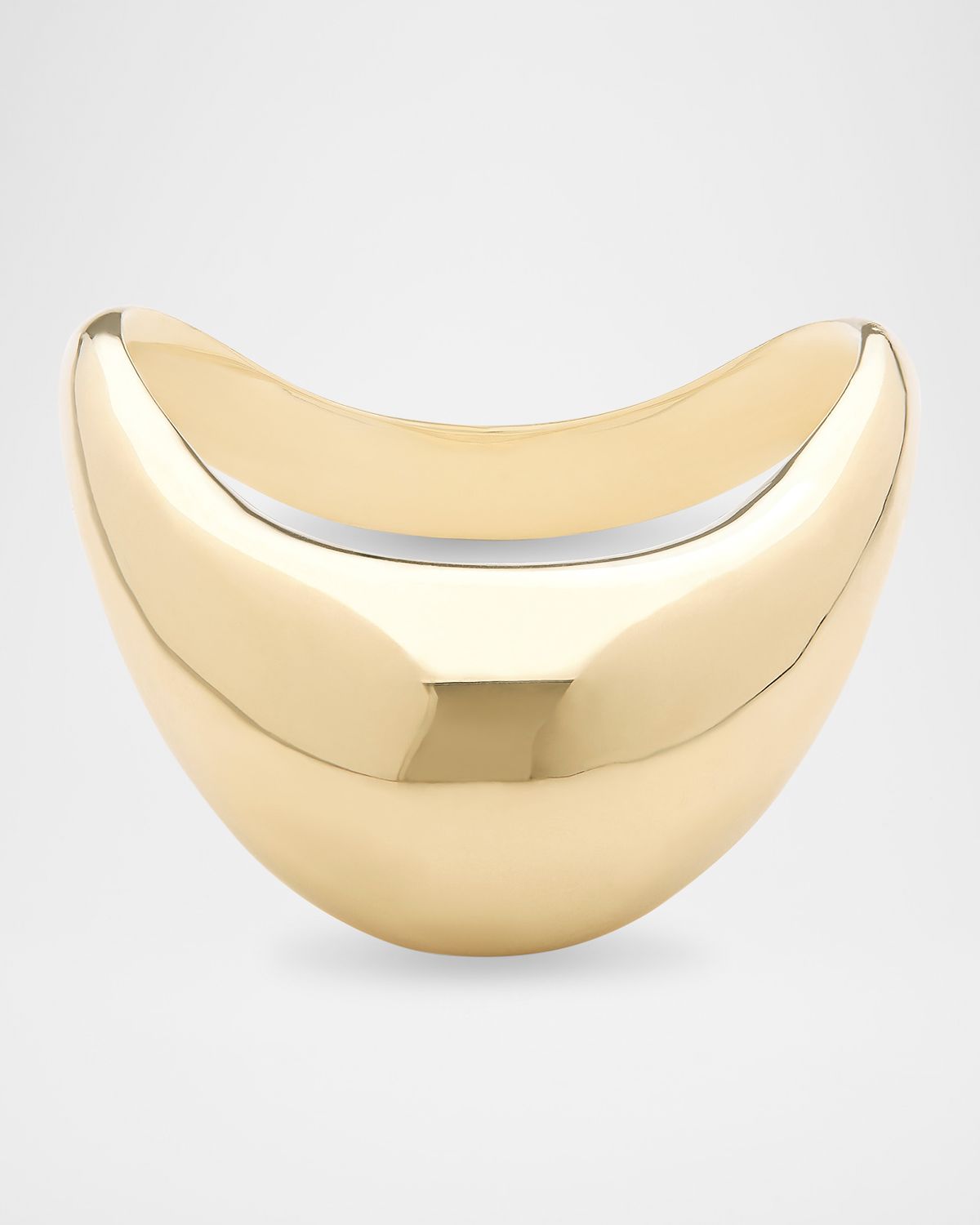 LANA Wavey Curved Bubble Ring in 14K Gold