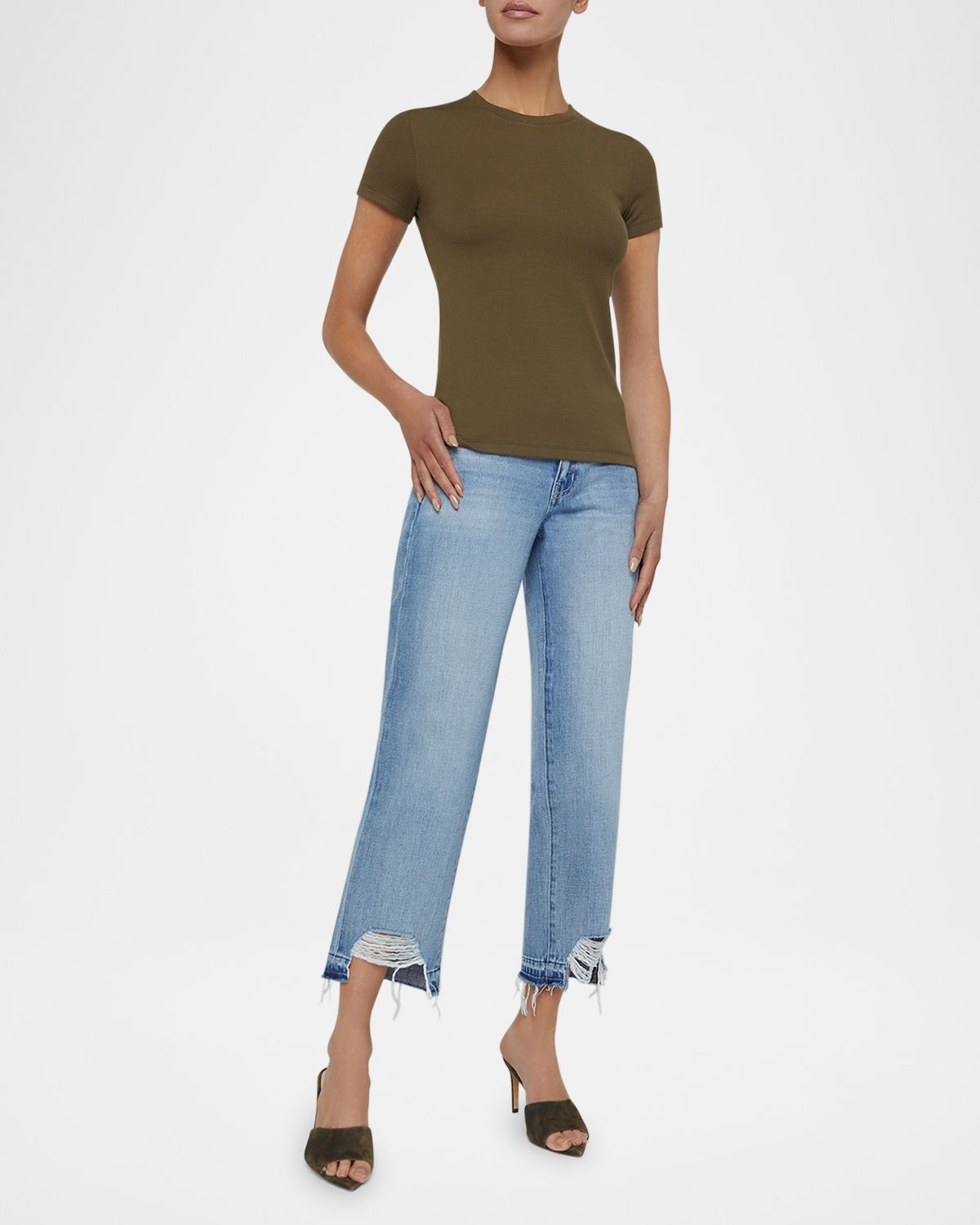 L 'Agence Ressi Short-Sleeve Tee