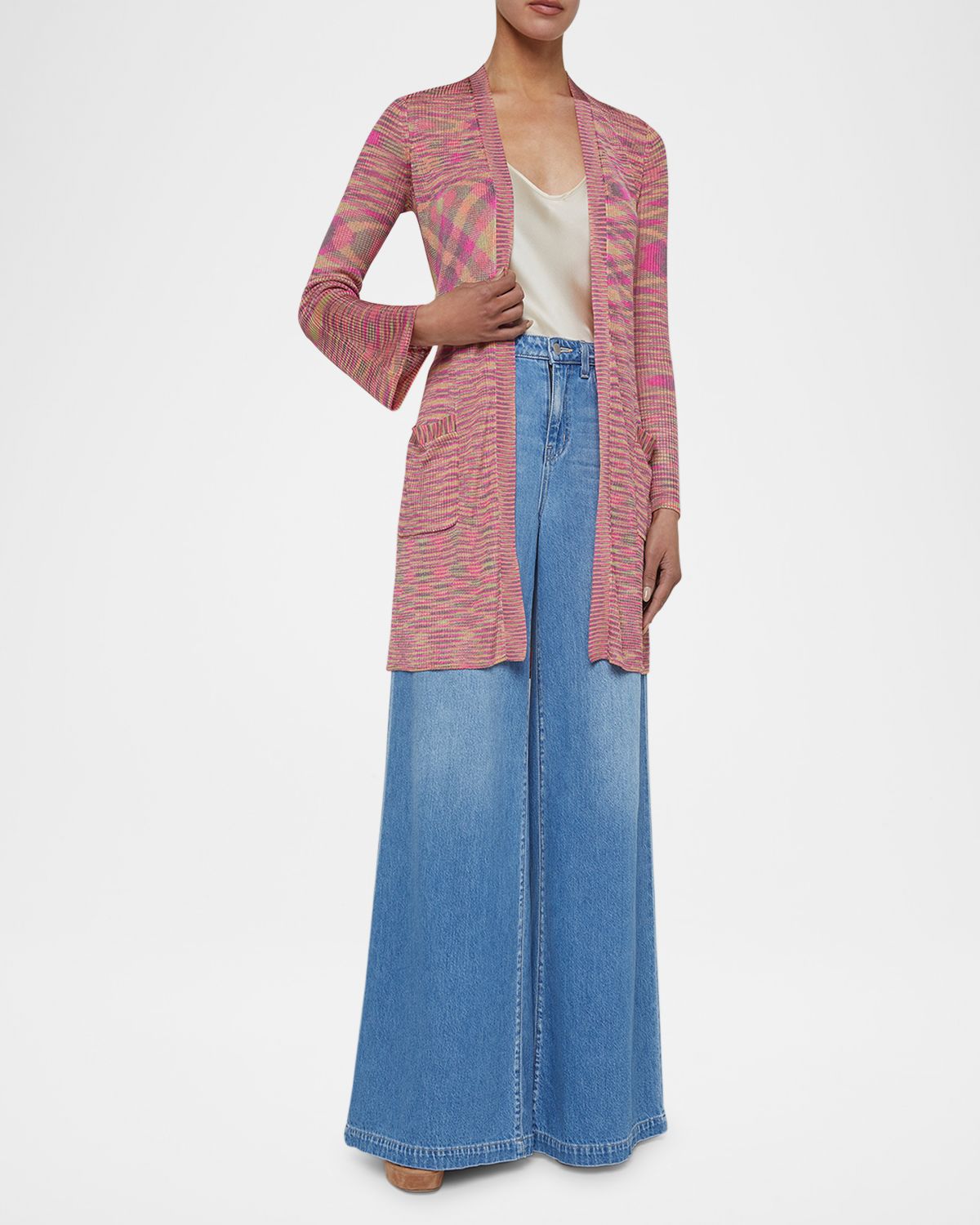 L 'Agence Neve Space-Dye Cardigan