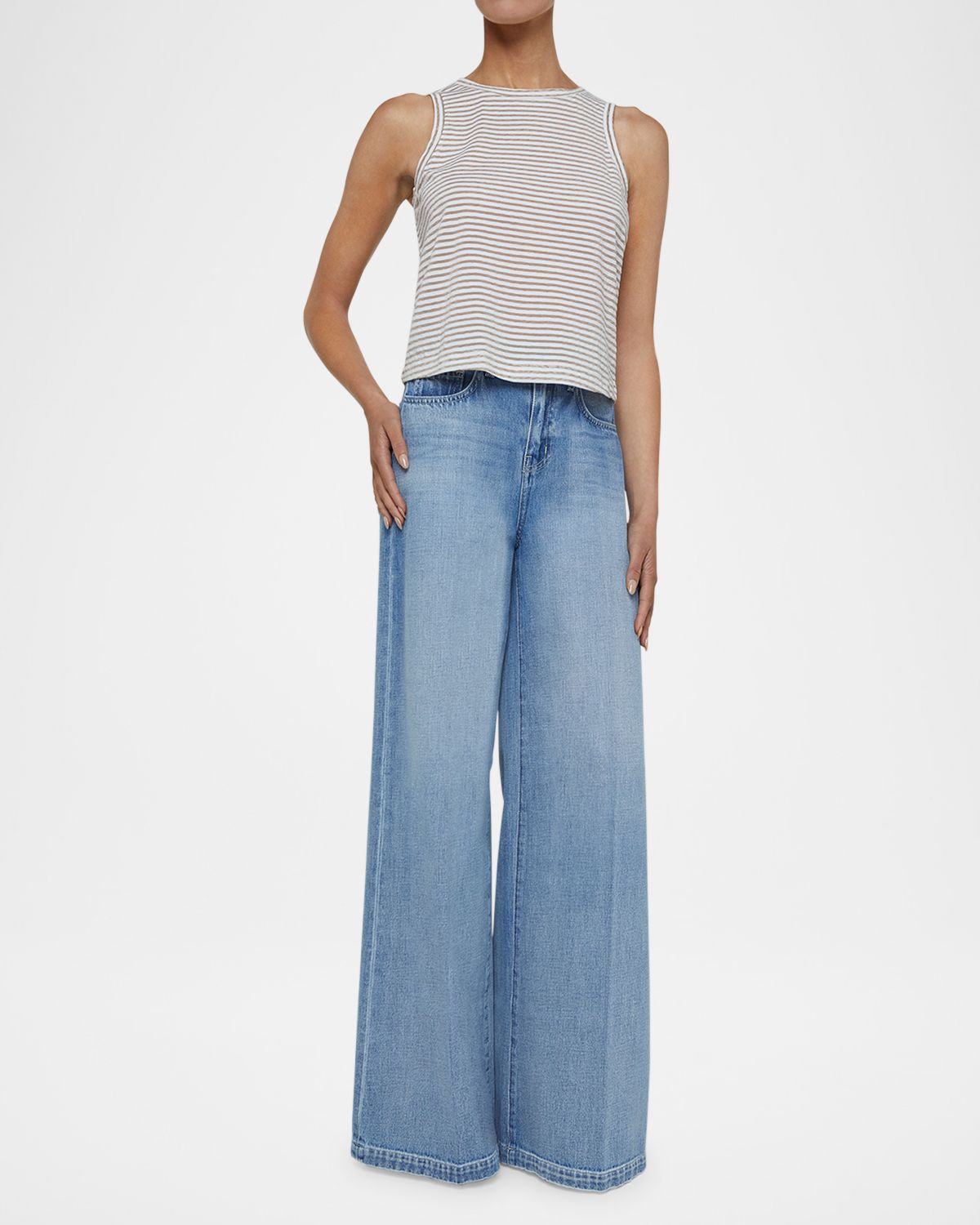 L 'Agence Mikaela Stripe Tank Top