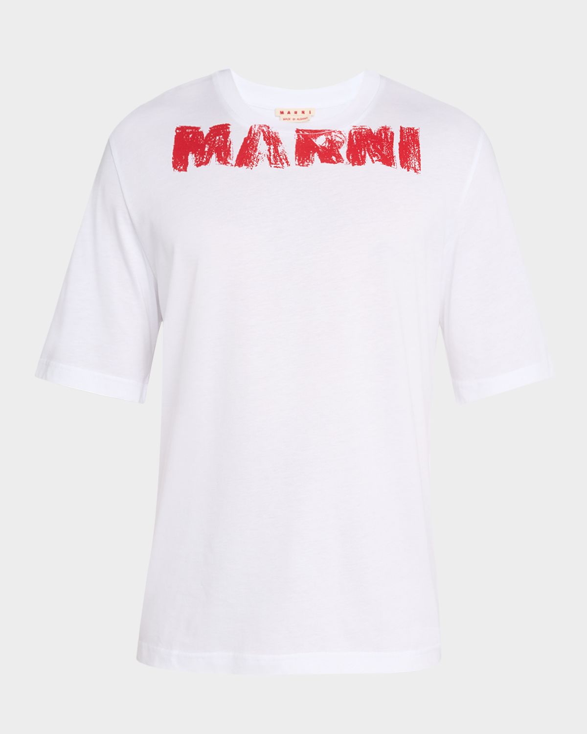Marni Men 's Spray Paint Logo Graphic T-Shirt