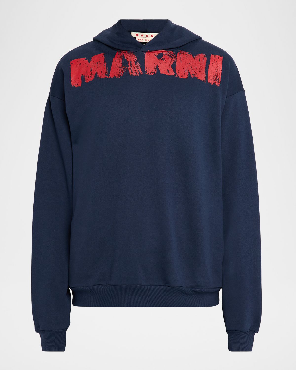 Marni Men 's Spray Paint Logo Oversized Hoodie