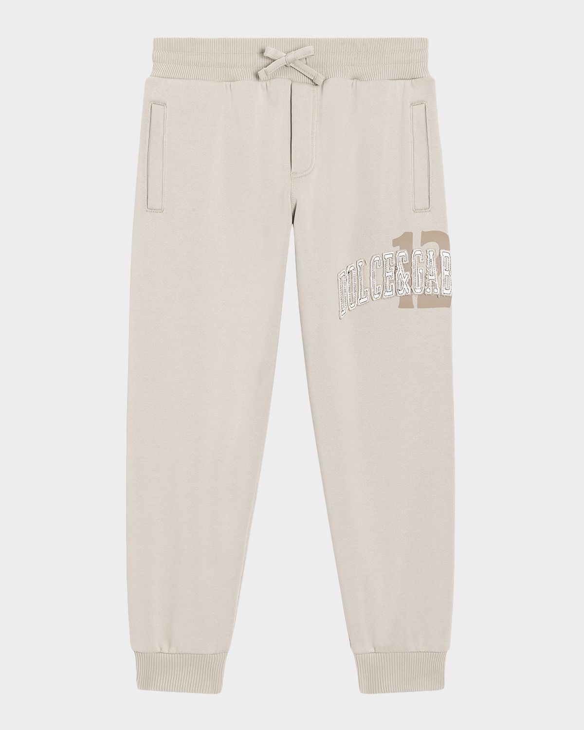 Dolce & Gabbana Boy 's Logo Embroidered Jog Pants