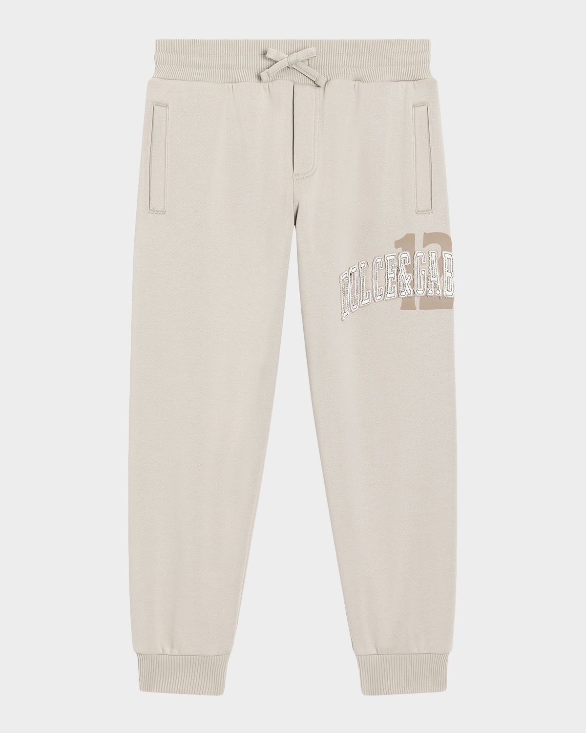 Dolce & Gabbana Boy 's Logo Embroidered Jog Pants