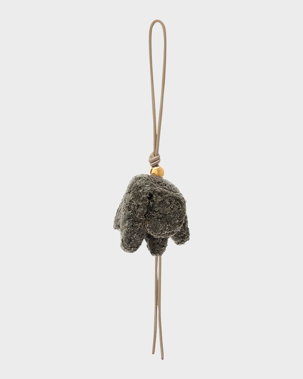 Loewe Elephant Bag Charm in Raffia and Leather | Thumbnail 3 Loewe Elephant Bag Charm in Raffia and Leather | Thumbnail 3