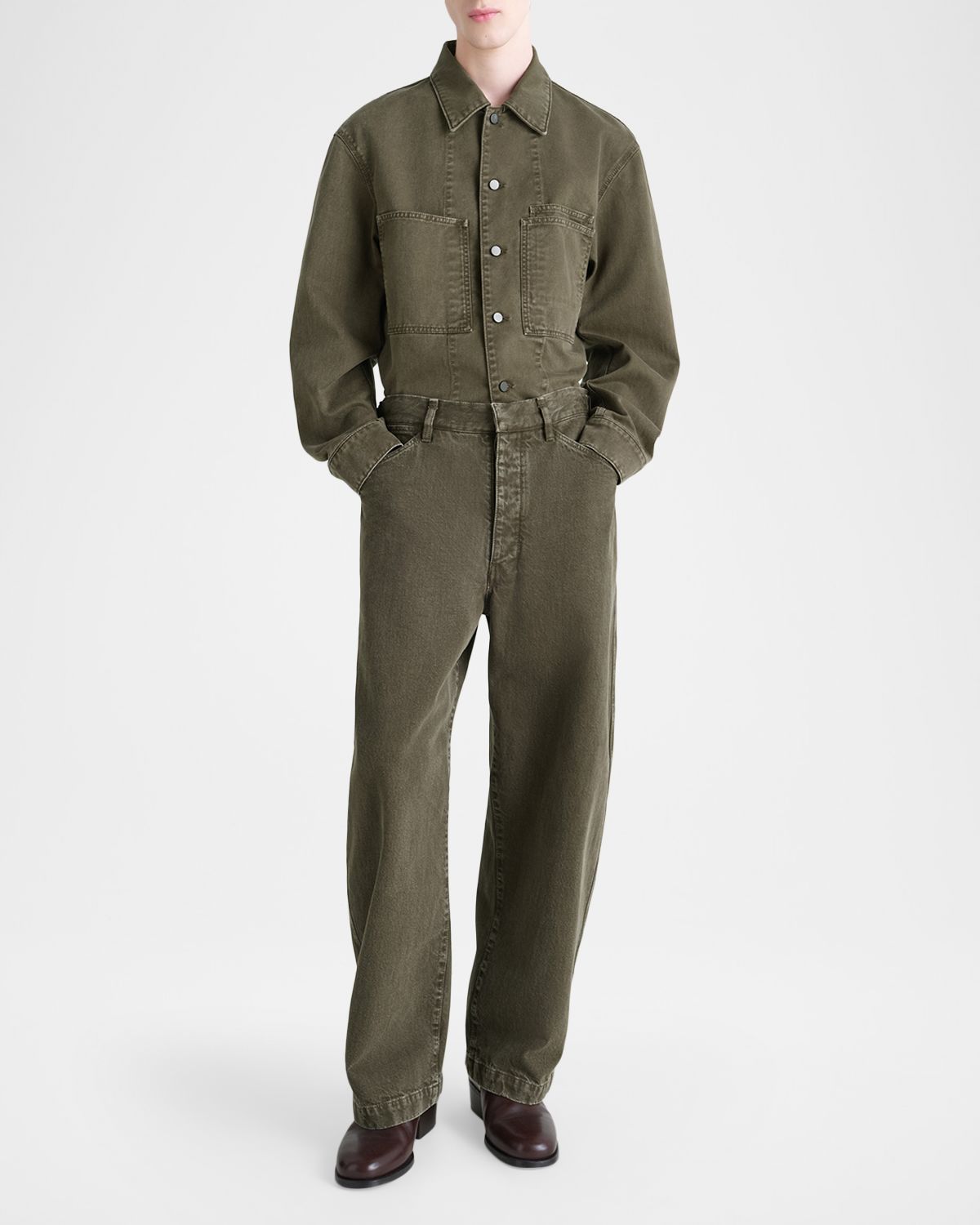 LEMAIRE Men 's Denim Utility Overshirt