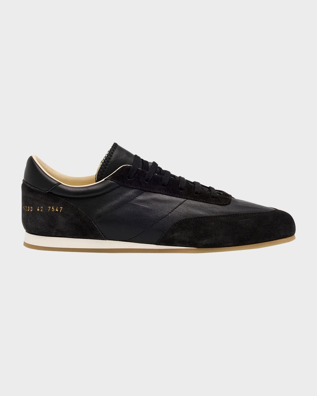 Common Projects Men 's Leather and Suede Runner Sneakers