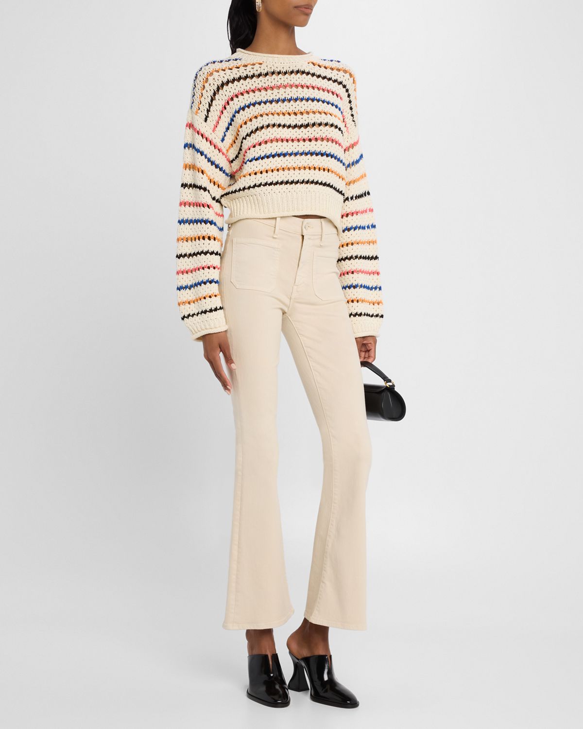 MOTHER The Bell Sleeve Jumper Roll Sweater