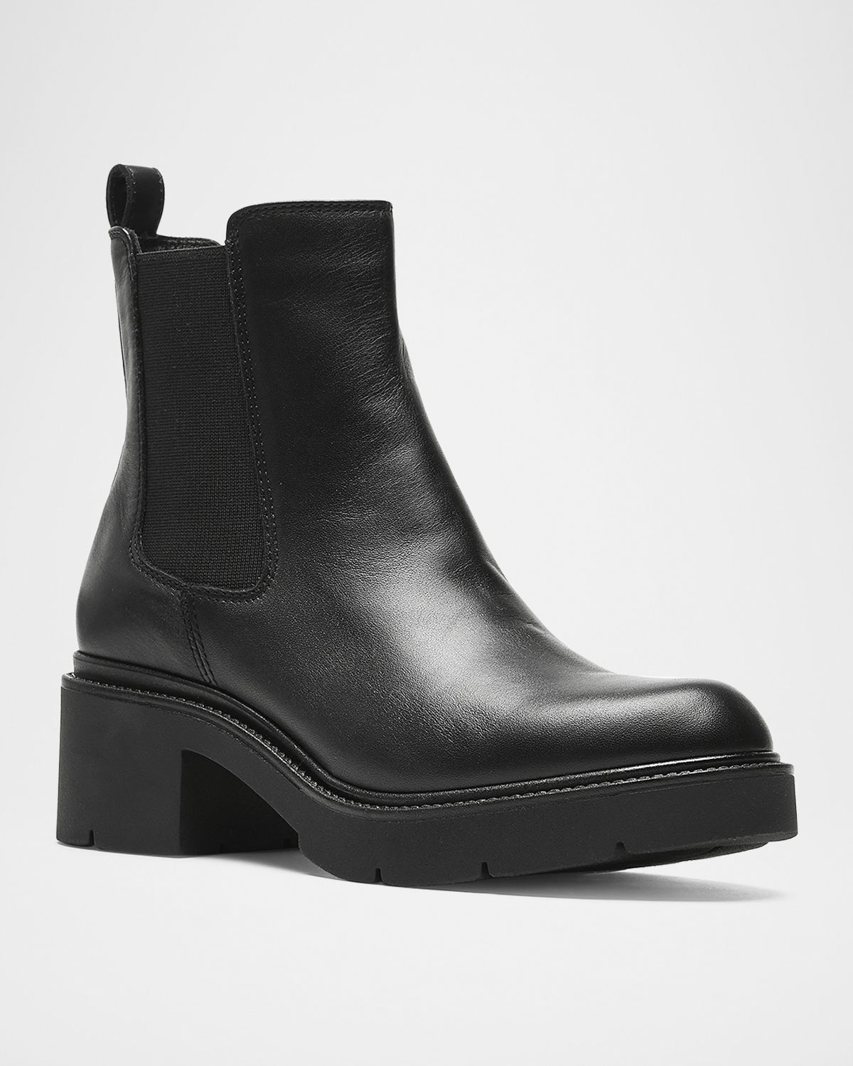 La Canadienne Axton Leather Lug-Sole Chelsea Booties