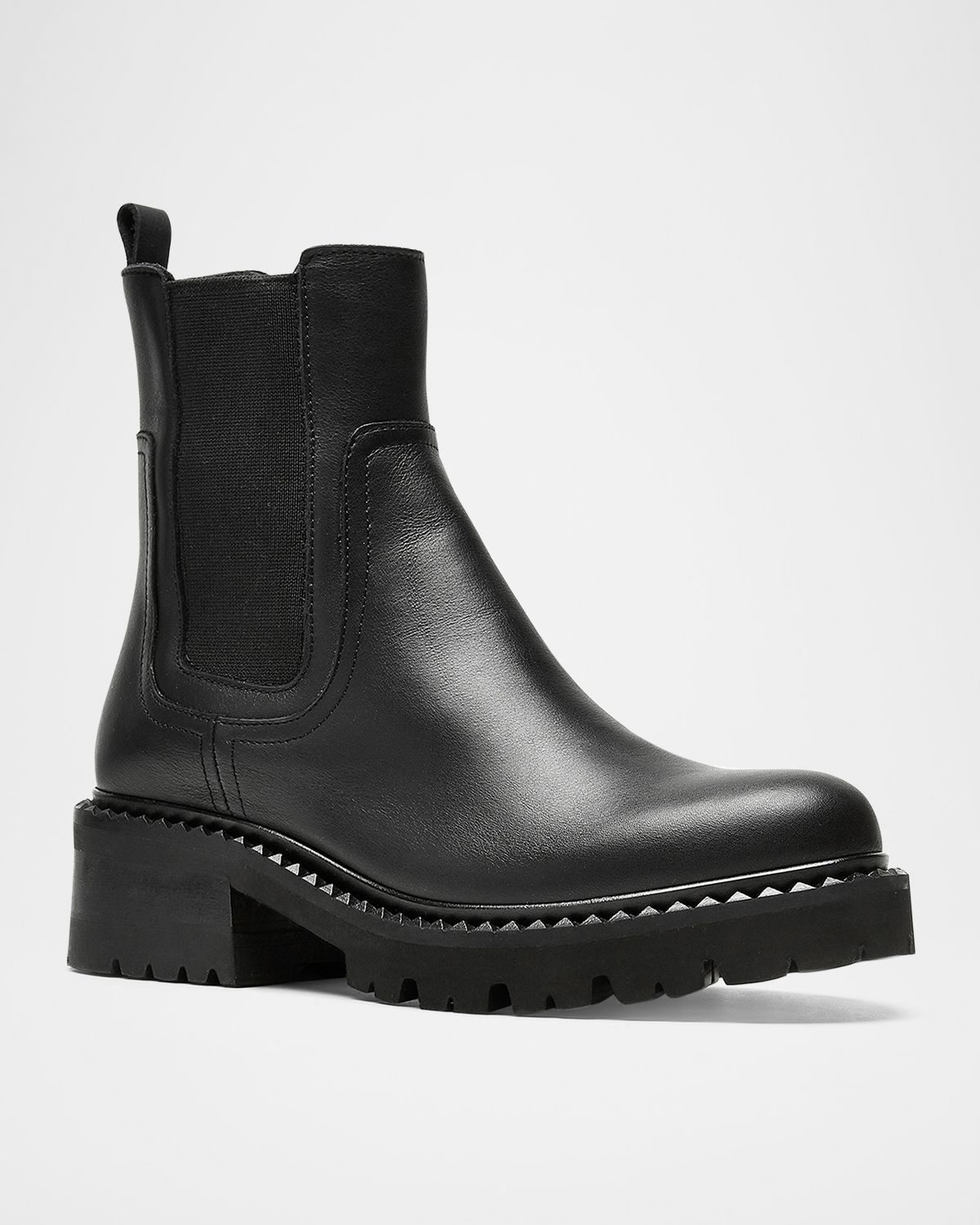 La Canadienne Cory Leather Lug-Sole Chelsea Booties