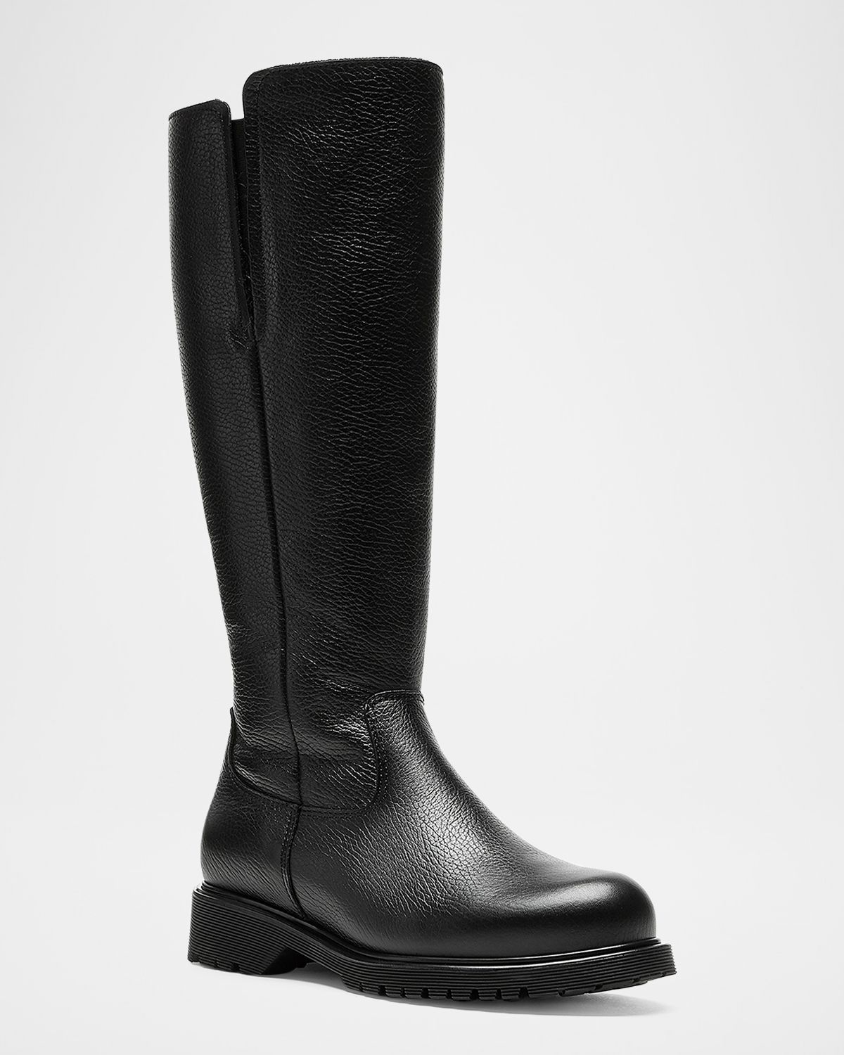 La Canadienne Harry Shearling-Lined Pebbled Leather Knee-High Boots
