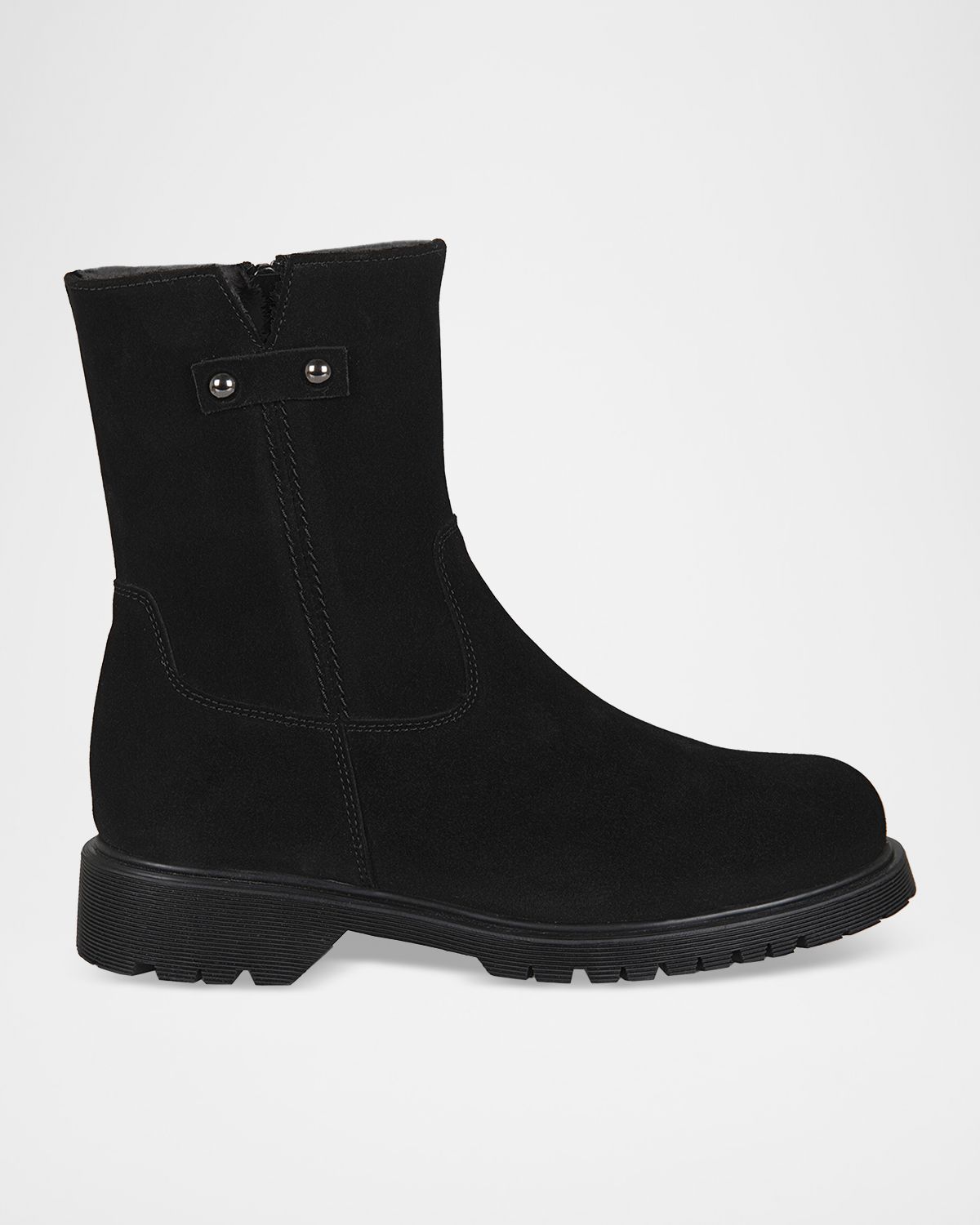 La Canadienne Hogan Shearling-Lined Suede Booties