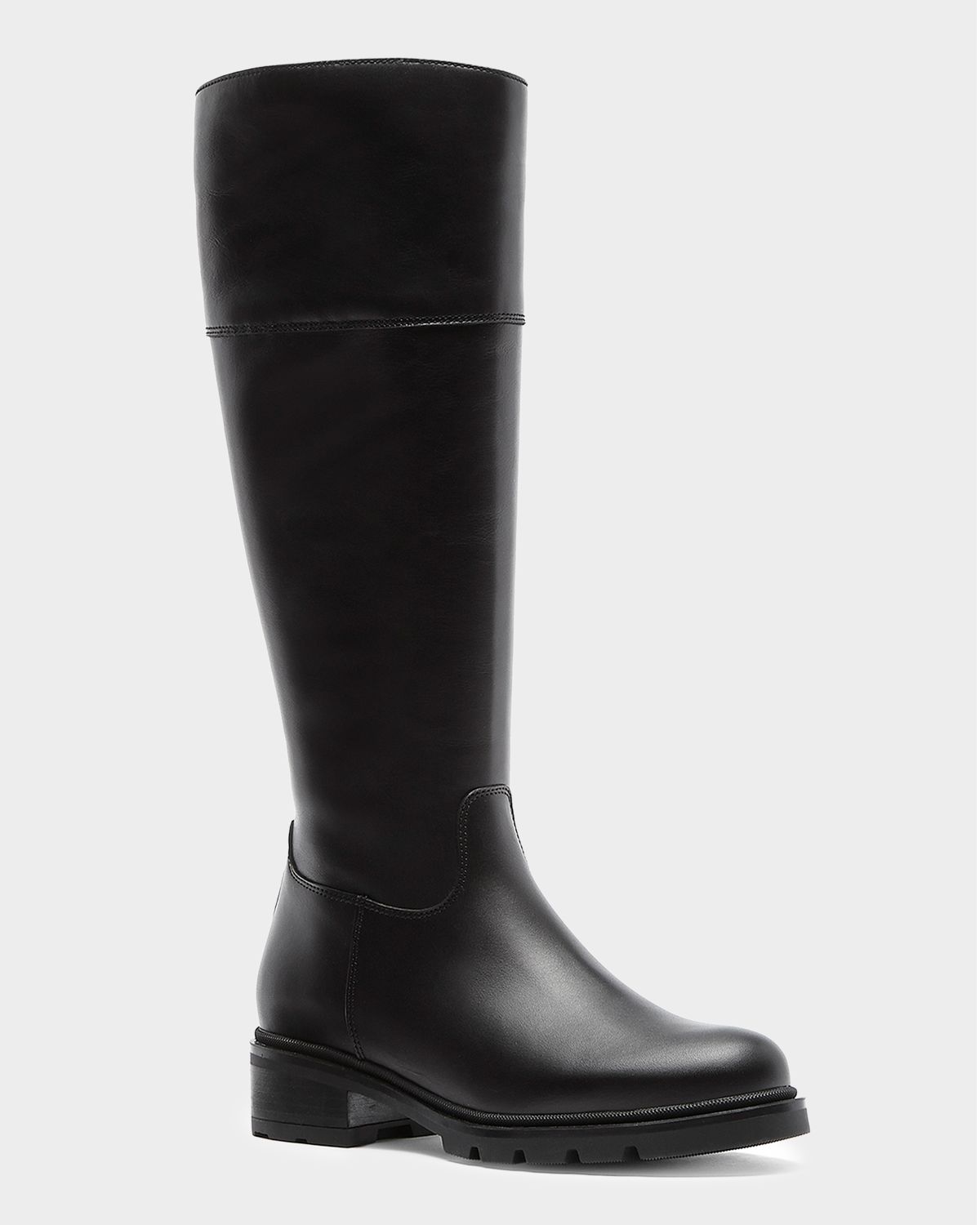 La Canadienne Scottie Leather Lug-Sole Knee-High Boots