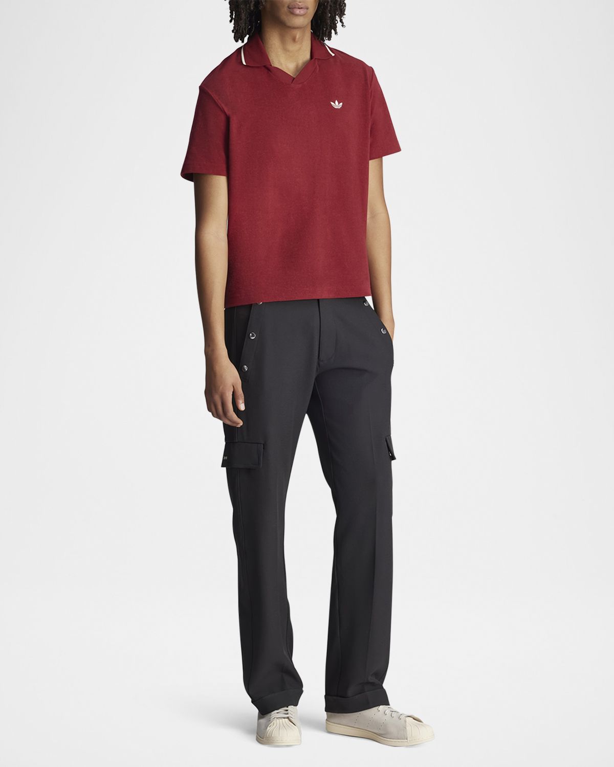 Adidas x Wales Bonner Men 's Terry Polo Shirt