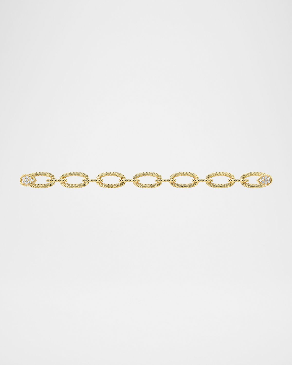 Boucheron Serpent Boheme Vintage 18K Yellow Gold Diamond Link Bracelet