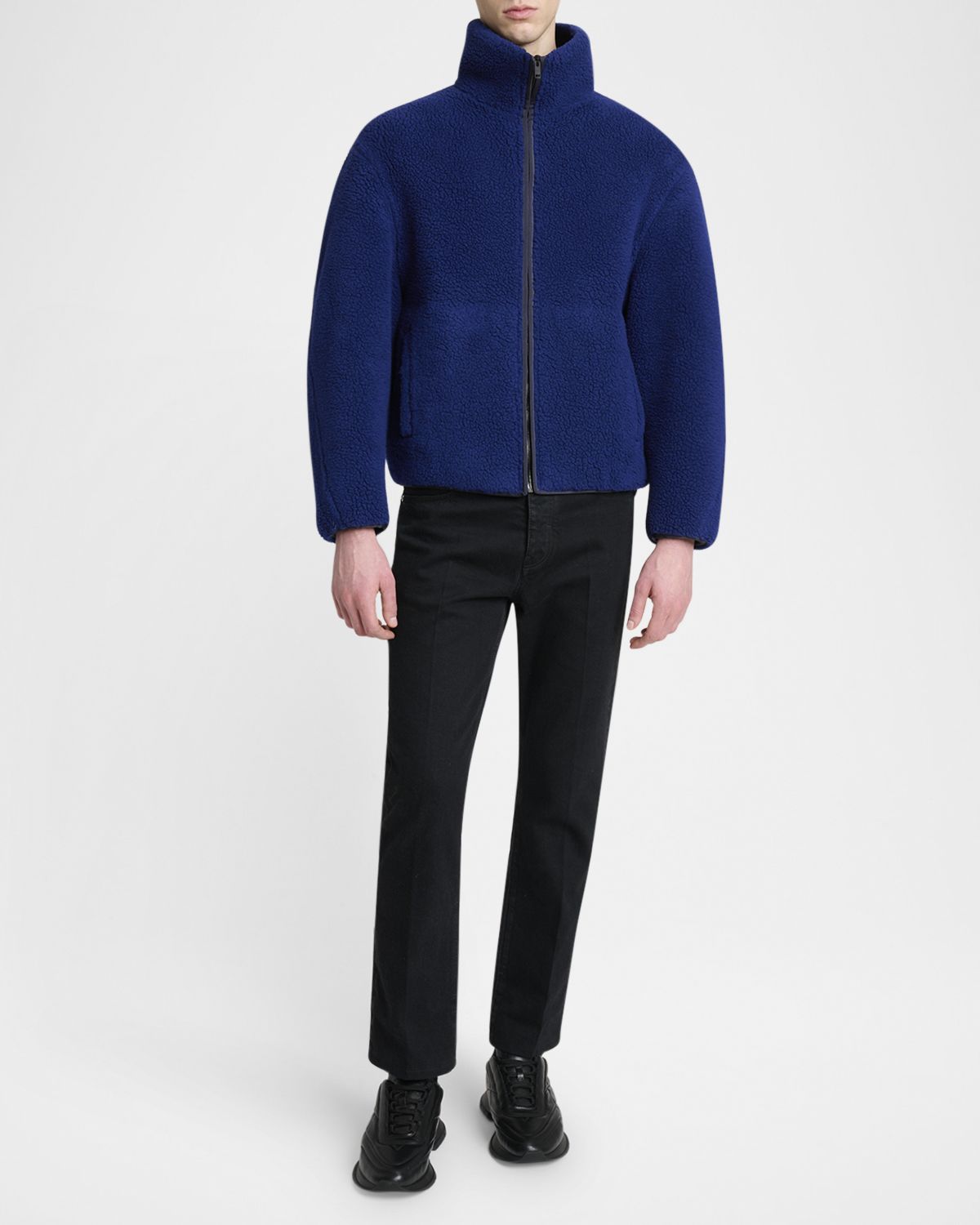 Givenchy Men 's Logo Fleece Jacket