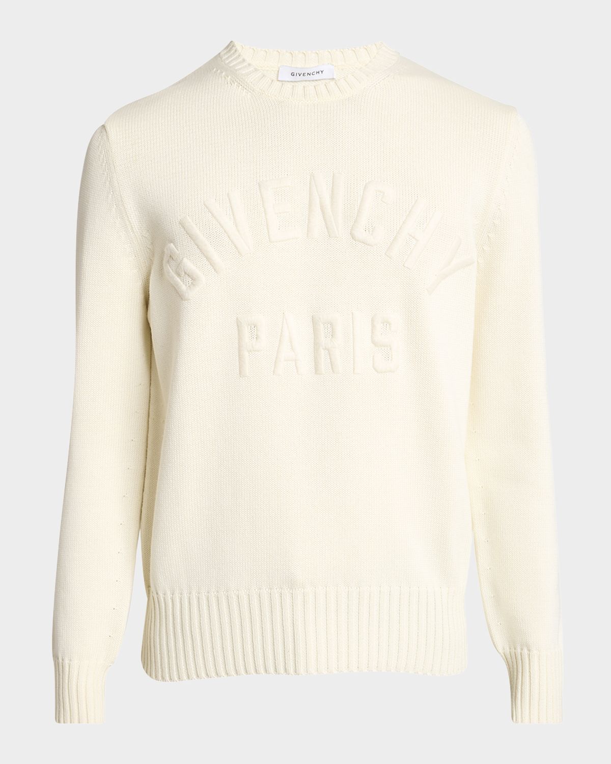 Givenchy Men 's Embroidered Crewneck Sweater