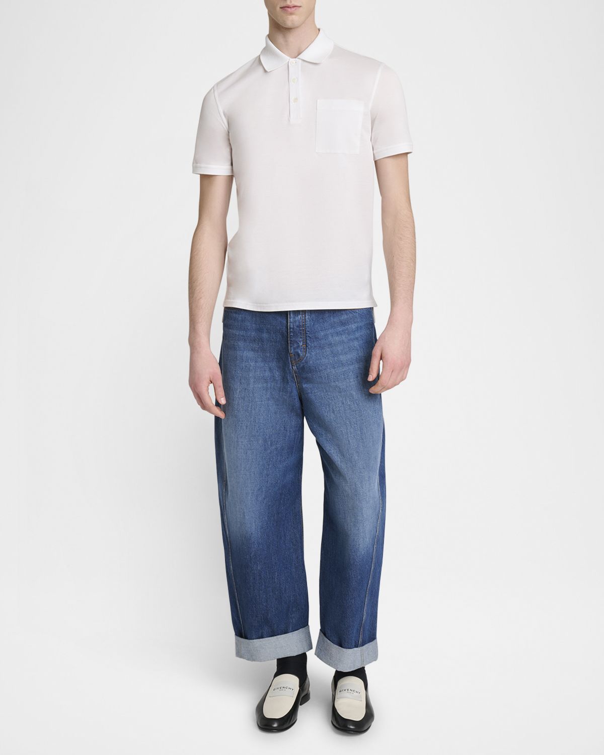 Givenchy Men 's Cotton Piqué Polo Shirt
