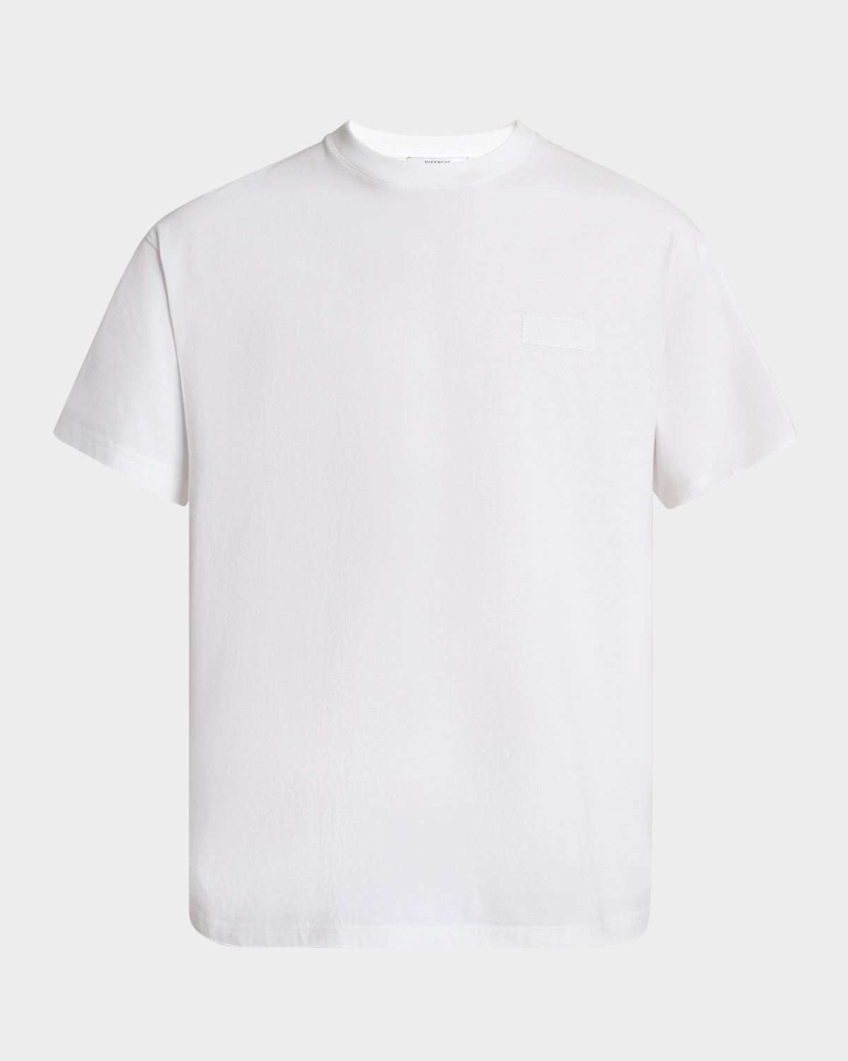 Givenchy Men 's Embroidered Logo Patch Crewneck T-Shirt