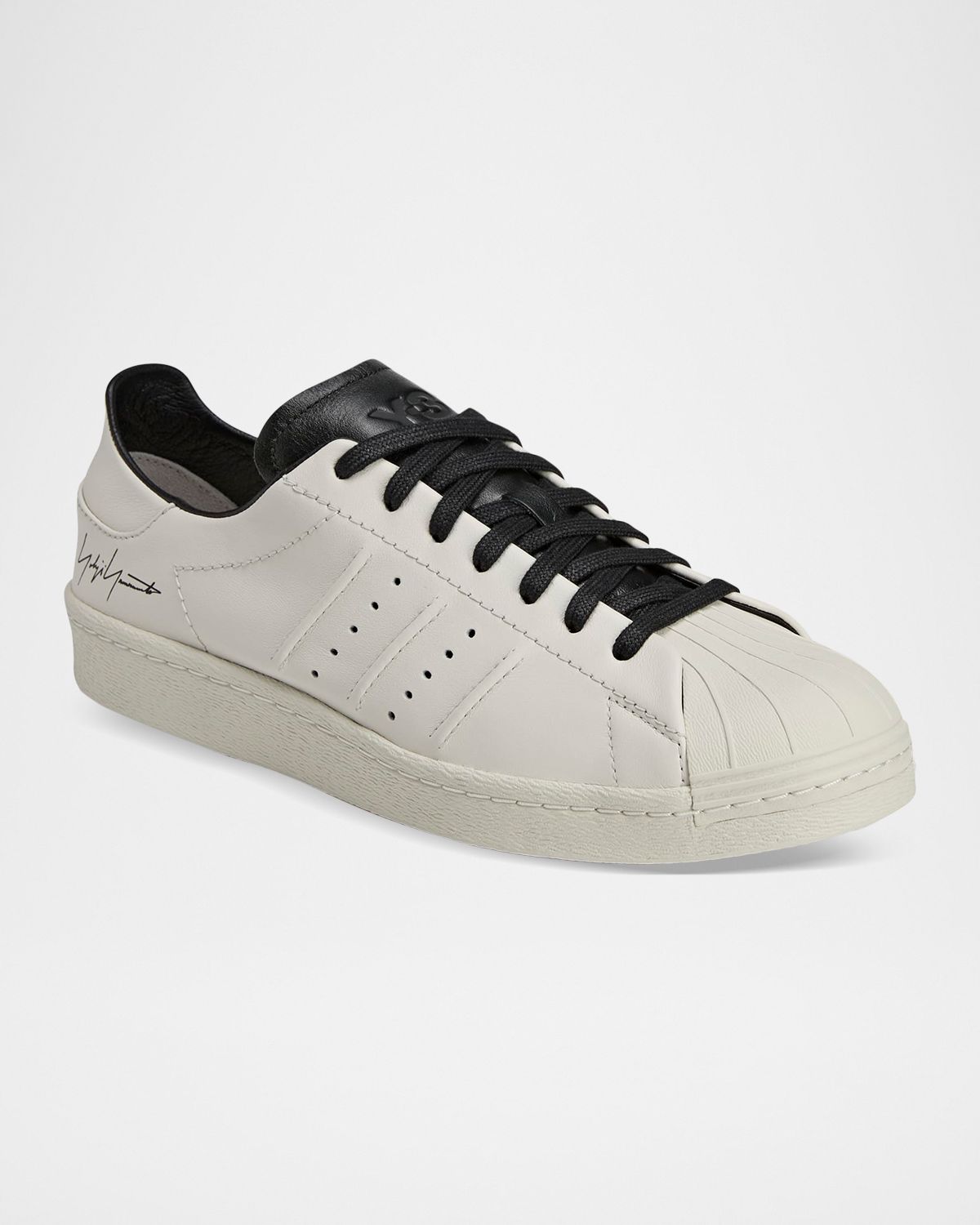 Y-3 Men 's Superstar Leather Low-Top Sneakers