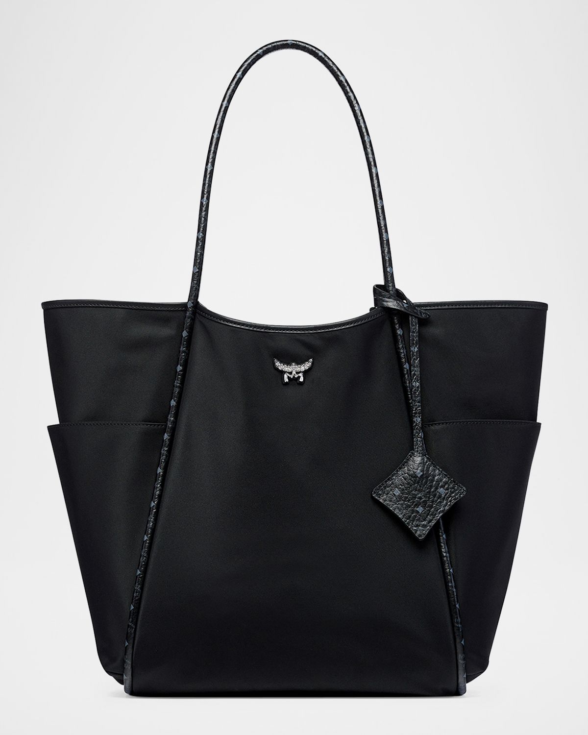MCM Aren Extra Large Nylon Shopper Tote Bag