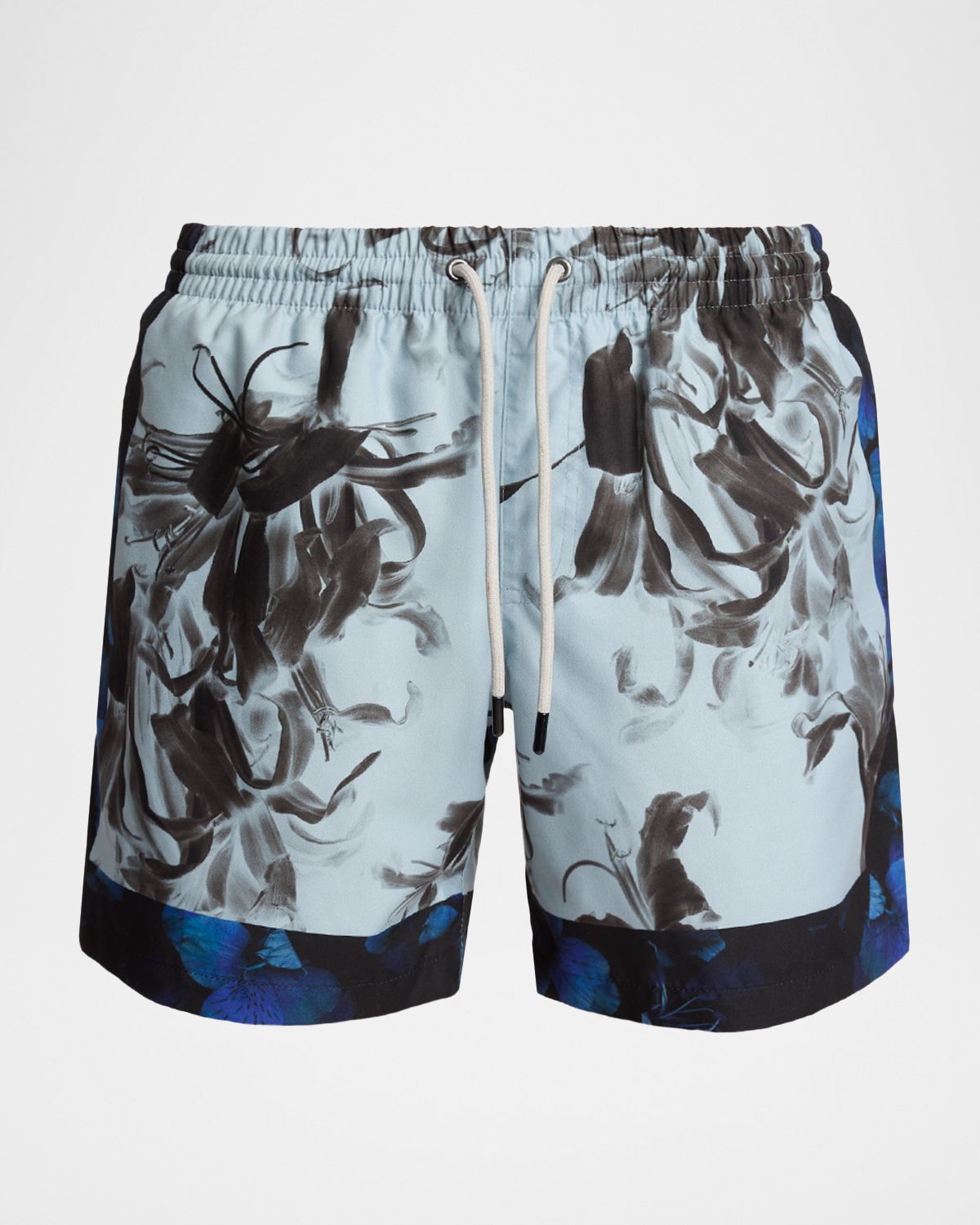Dries Van Noten Men 's Phibbs Floral Nylon Swim Shorts