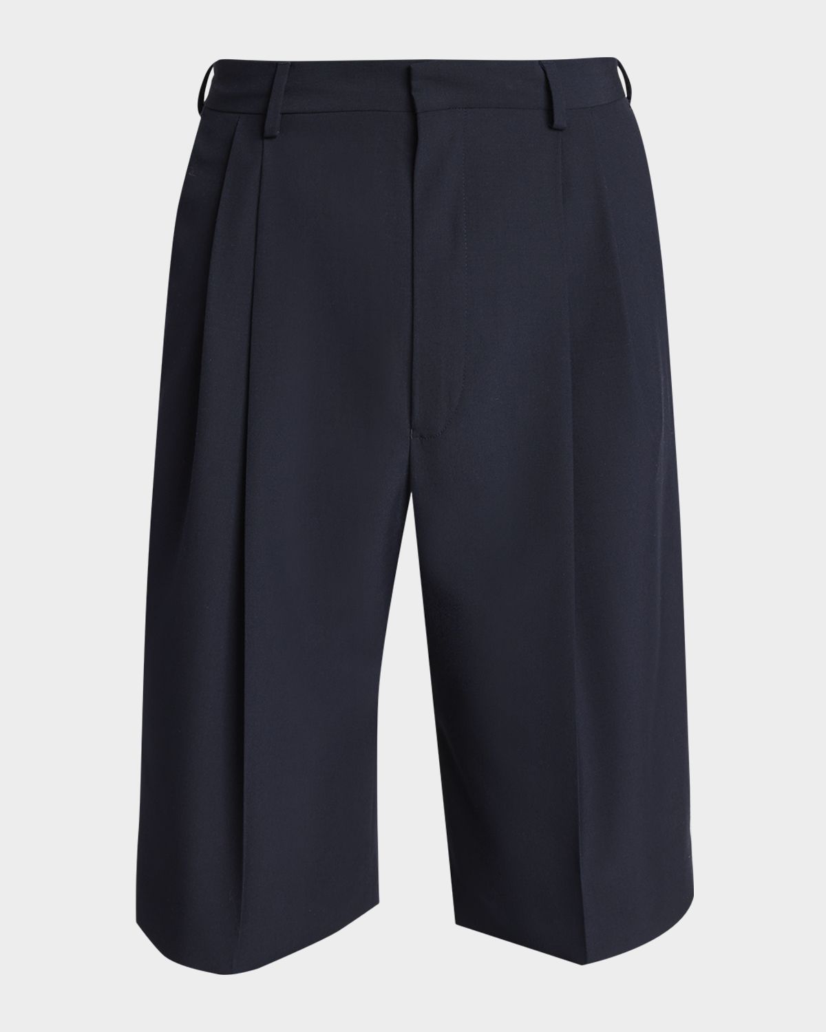 Dries Van Noten Men 's Panrom Relaxed Fit Double-Pleated Shorts