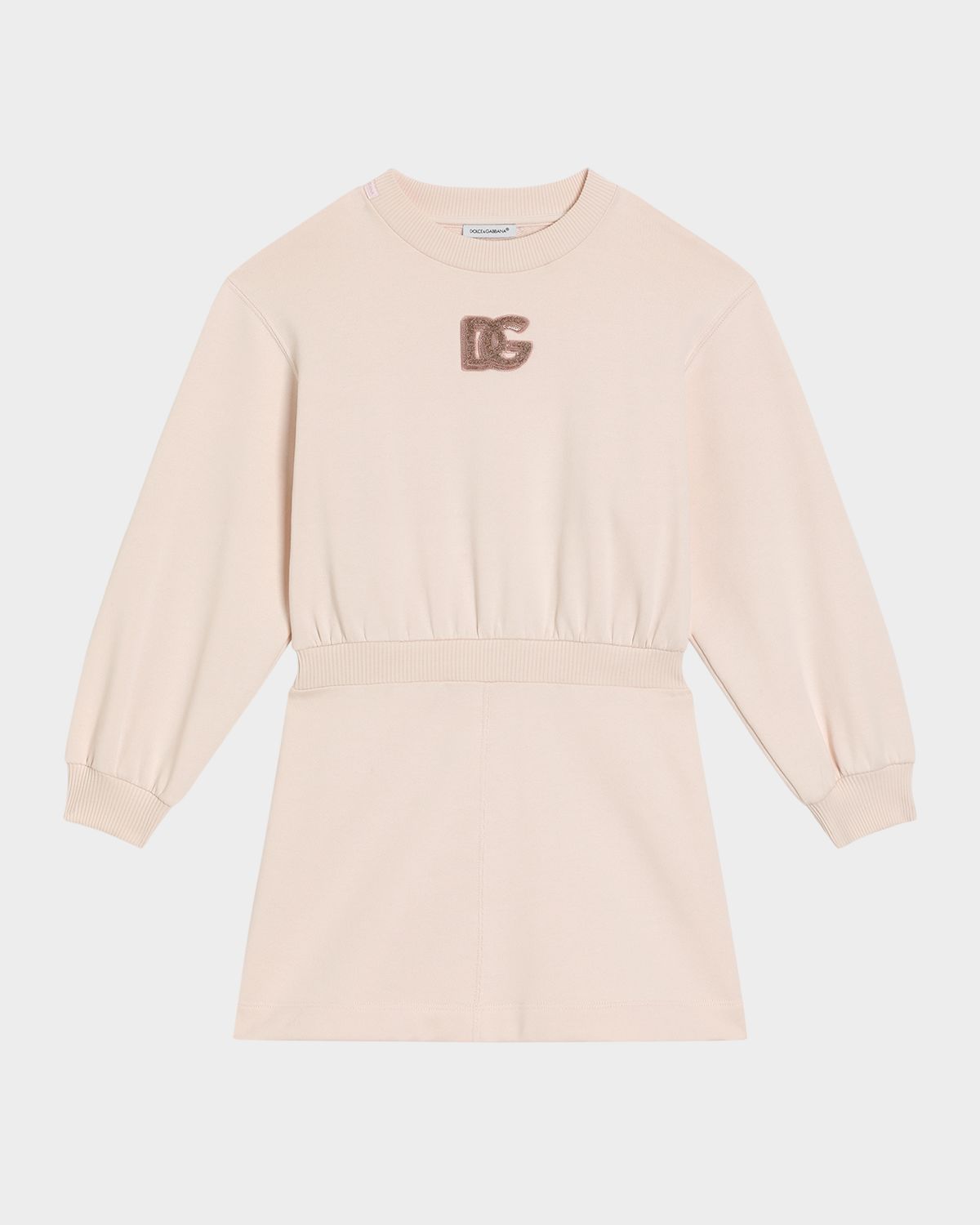 Dolce & Gabbana Girl 's Logo Sequined Felpa Patch Sweatshirt, Size -6