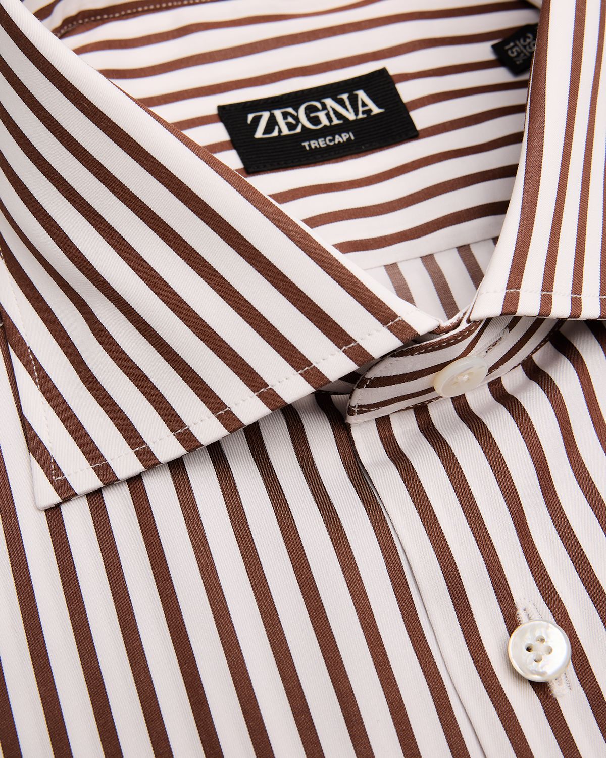 ZEGNA Men 's Trecapi Cotton Bengal Stripe Dress Shirt