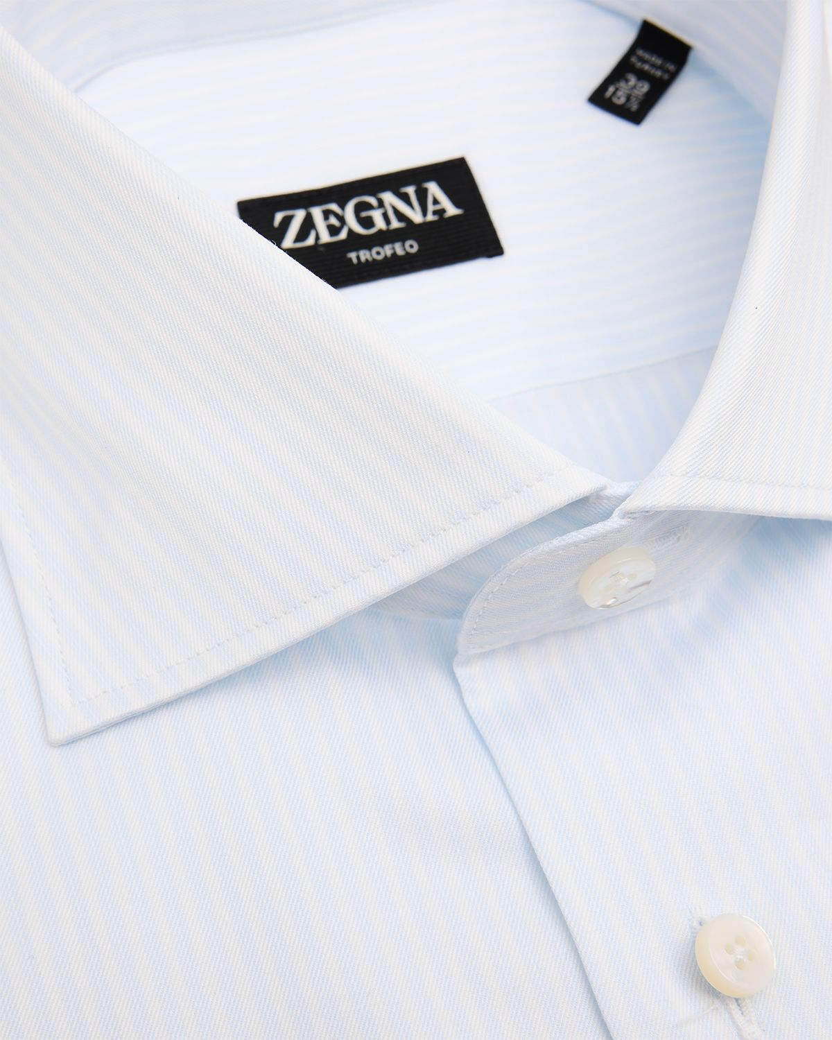 ZEGNA Men 's Tonal Stripe Trofeo Cotton Dress Shirt