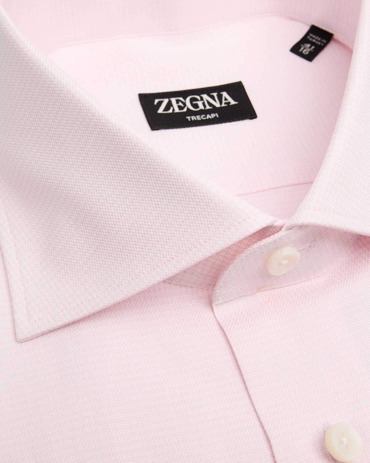 ZEGNA Men 's Trecapi Cotton Micro-Structure Dress Shirt