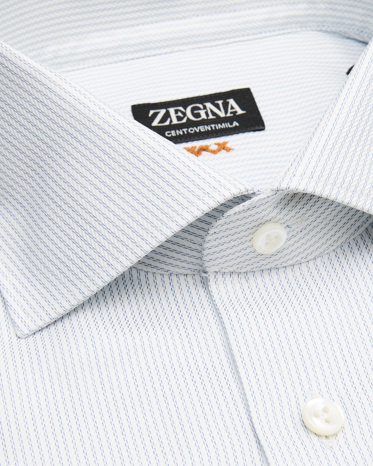 ZEGNA Men 's Narrow Stripe Centoventimila Cotton Dress Shirt