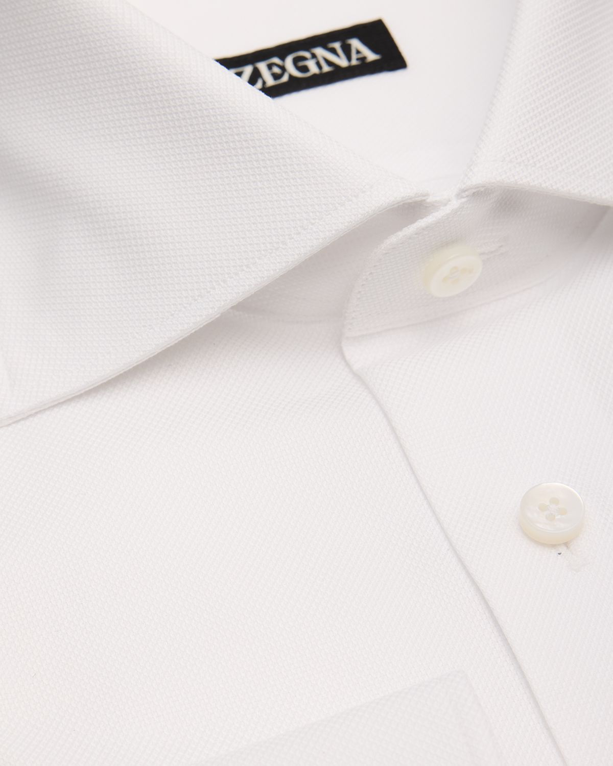 ZEGNA Men 's Cotton Oxford Spread-Collar Dress Shirt