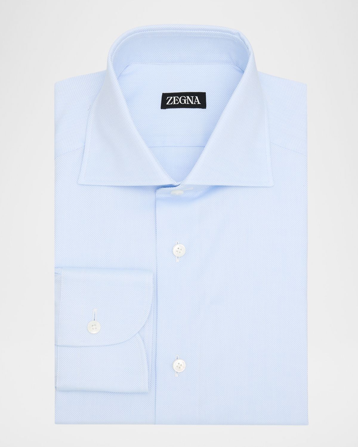 ZEGNA Men 's Oxford Weave Cotton Dress Shirt