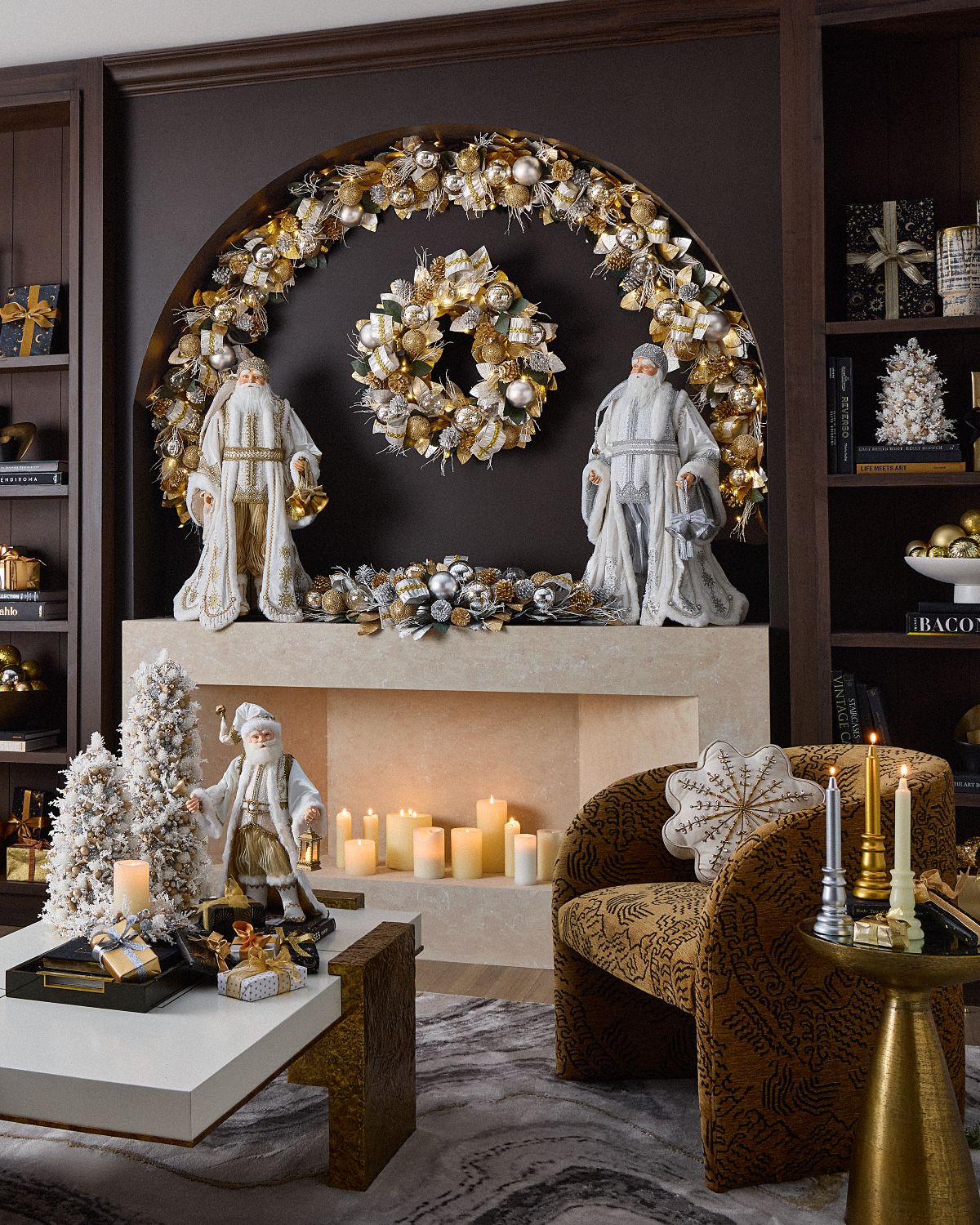 Neiman Marcus Candlestick-Shaped Candle, Gold