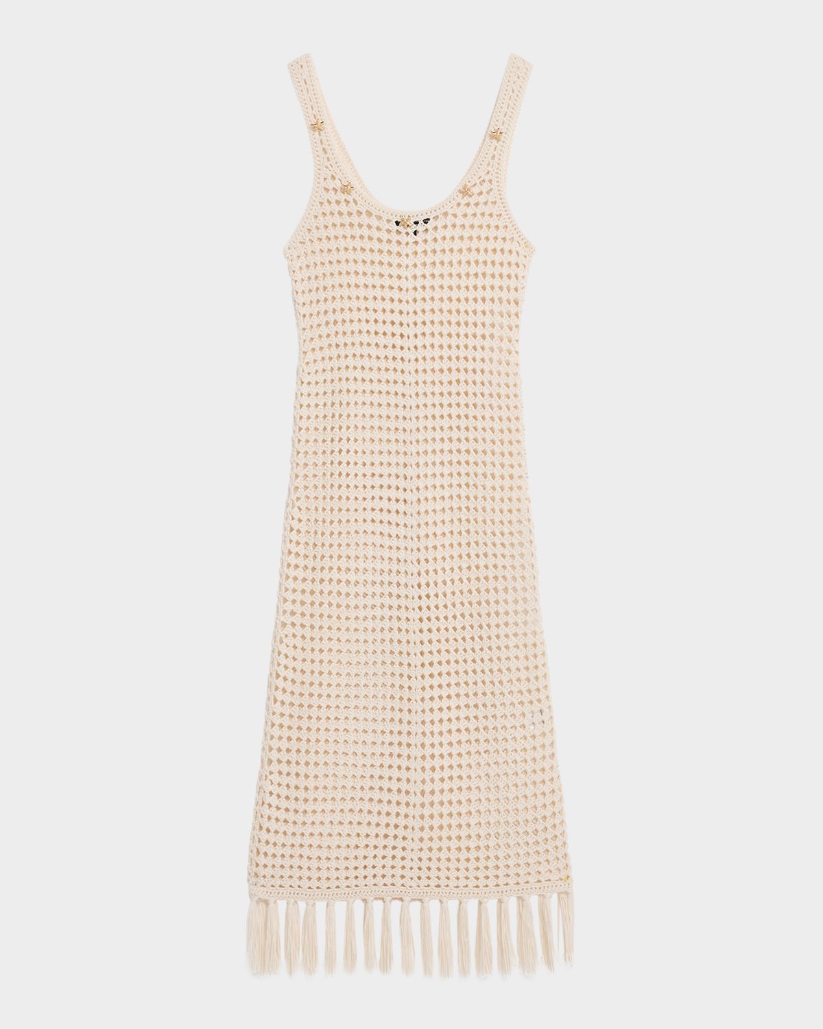 Generation Love Gia Embellished Crochet Fringe Midi Dress